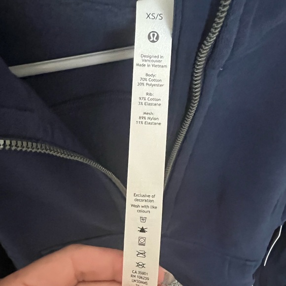Lululemon SCUBA night sea oversized half zip HOODIE - Picture 4 of 5